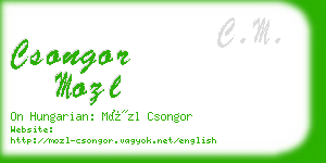 csongor mozl business card